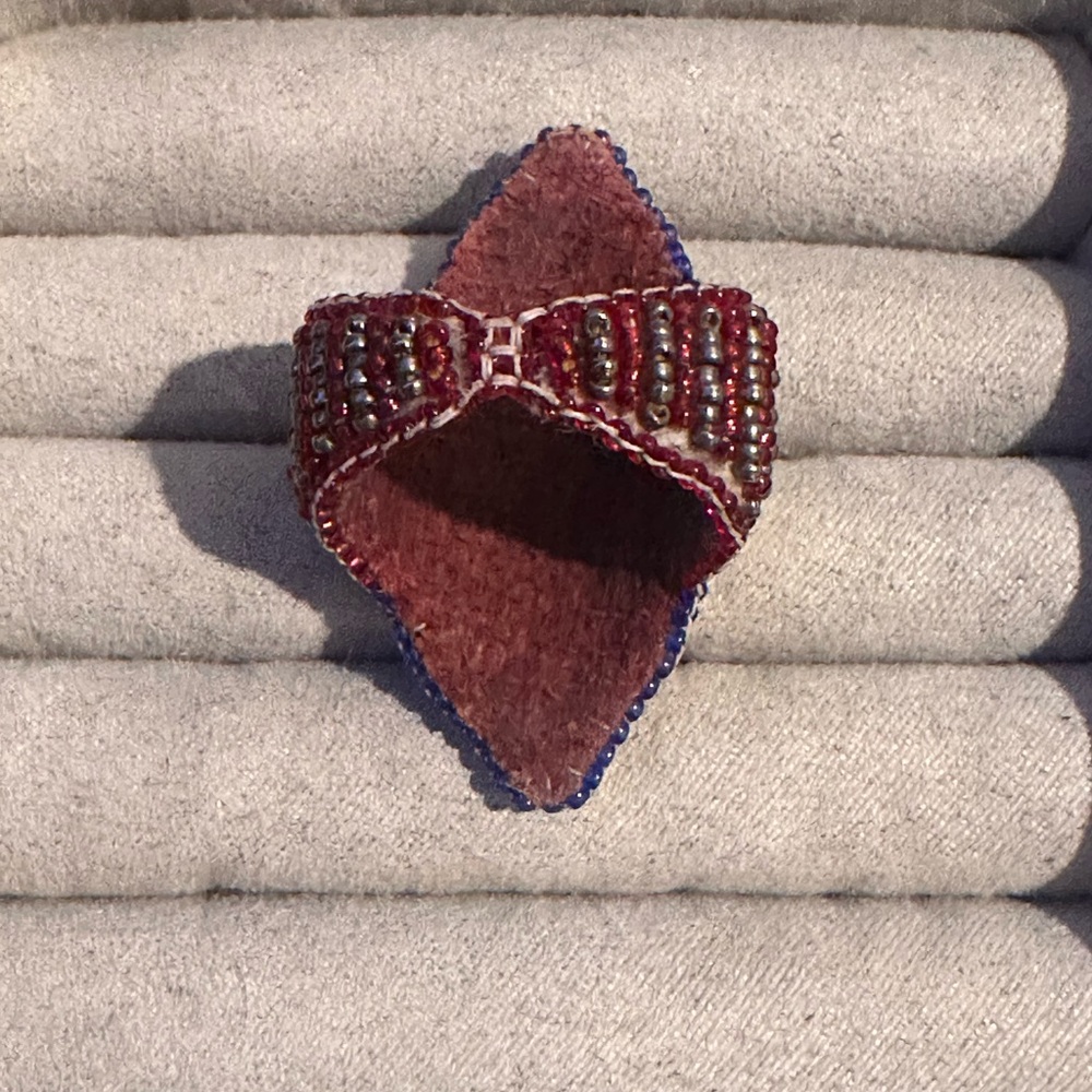 Elegant Multicolor Beaded Statement Ring - image 4